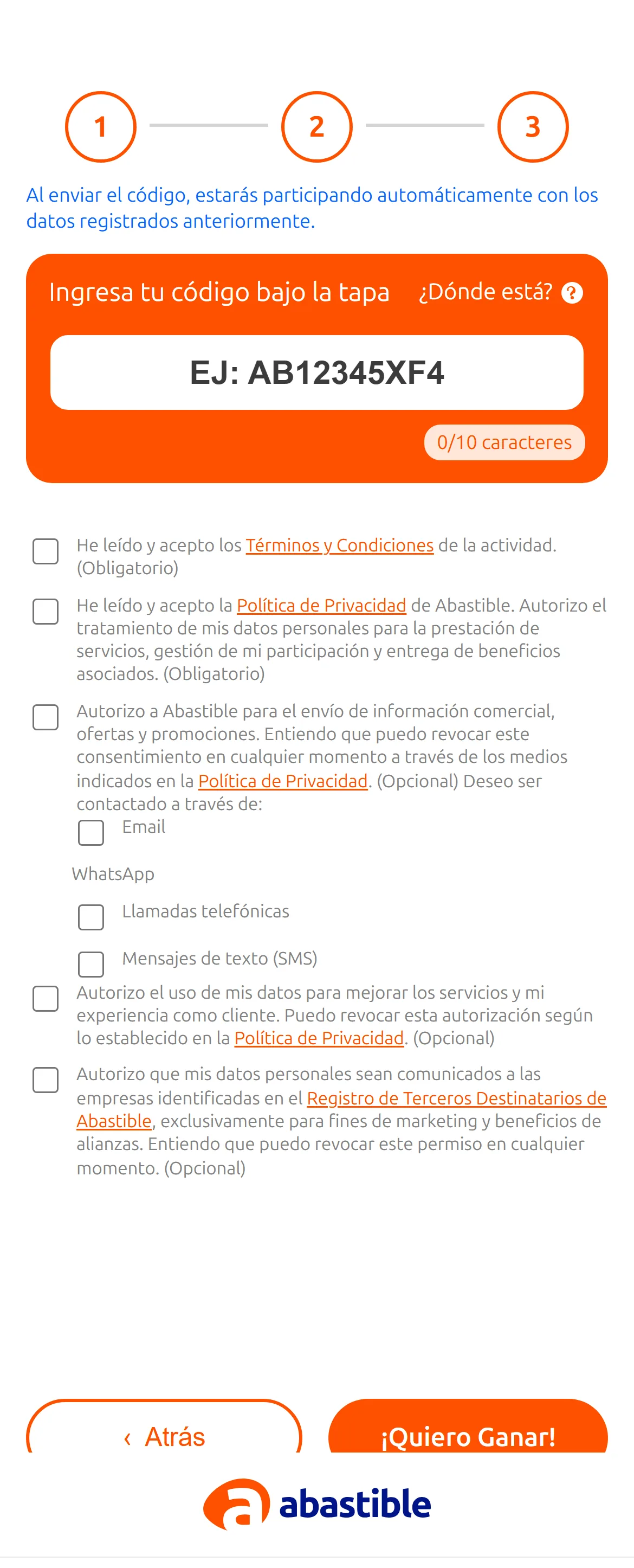 El mismo paso en móvil. La mayor parte del tráfico llegó desde teléfonos.